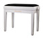Grooveland KB200 Banco para piano (Blanco Mate, Asiento Negro)