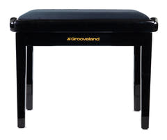 Grooveland KB200 Banco de piano (Negro Brillante)