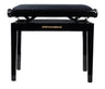 Grooveland KB200 Banco de piano (Negro Brillante)