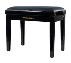 Grooveland KB200 Banco de piano (Negro Brillante)