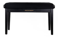 Grooveland KB320 Banco doble para piano (Negro Mate)