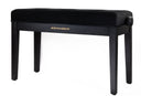 Grooveland KB320 Banco doble para piano (Negro Mate)