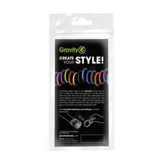 Gravity RP 5555 ORG 1 - Pack de anillos de gravedad universales, naranja eléctrico