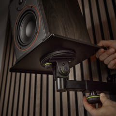 Gravity SP WM 1 B - Soporte de pared para monitores de estudio con posibilidad de inclinación y giro