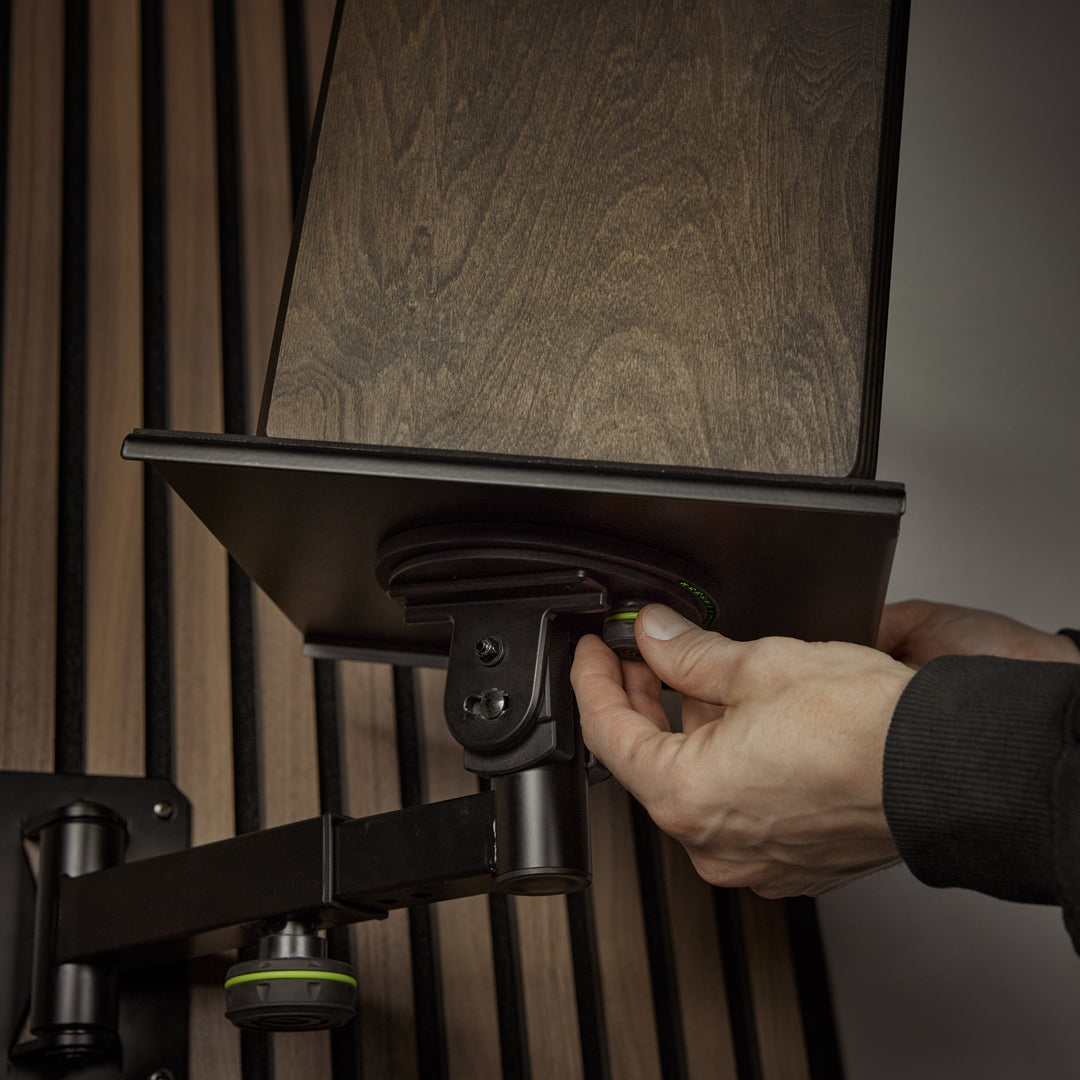 Gravity SP WM 1 B - Soporte de pared para monitores de estudio con posibilidad de inclinación y giro