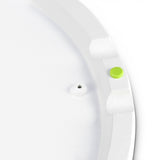 Gravity SSP WB SET 1 W - Soporte de altavoz con base y placa de peso de hierro fundido, blanco