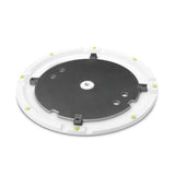 Gravity SSP WB SET 1 W - Soporte de altavoz con base y placa de peso de hierro fundido, blanco