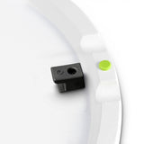 Gravity SSP WB SET 1 W - Soporte de altavoz con base y placa de peso de hierro fundido, blanco