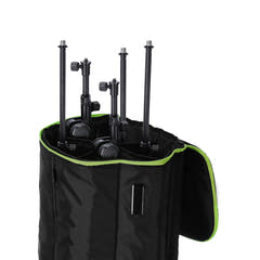 Gravity TBG MS 6 B - Bolsa de transporte Touring para hasta seis soportes de micrófono, con ruedas