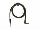 Grooveland Tweed Cable de Guitarra en Ángulo (1,5m - Negro)