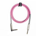 Grooveland Tweed Cable de Guitarra en Ángulo (1,5m - Rosa)