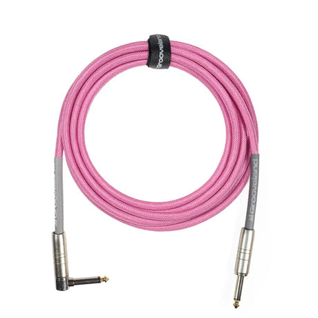 Grooveland Tweed Cable de Guitarra en Ángulo (3m - Rosa)