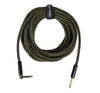 Grooveland Tweed Ángulo Cable de Guitarra (6m - Negro)