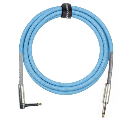 Grooveland Tweed Cable de Guitarra en Ángulo (6m - Azul)