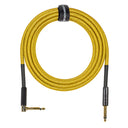 Grooveland Tweed Cable de Guitarra en Ángulo (6m - Amarillo)