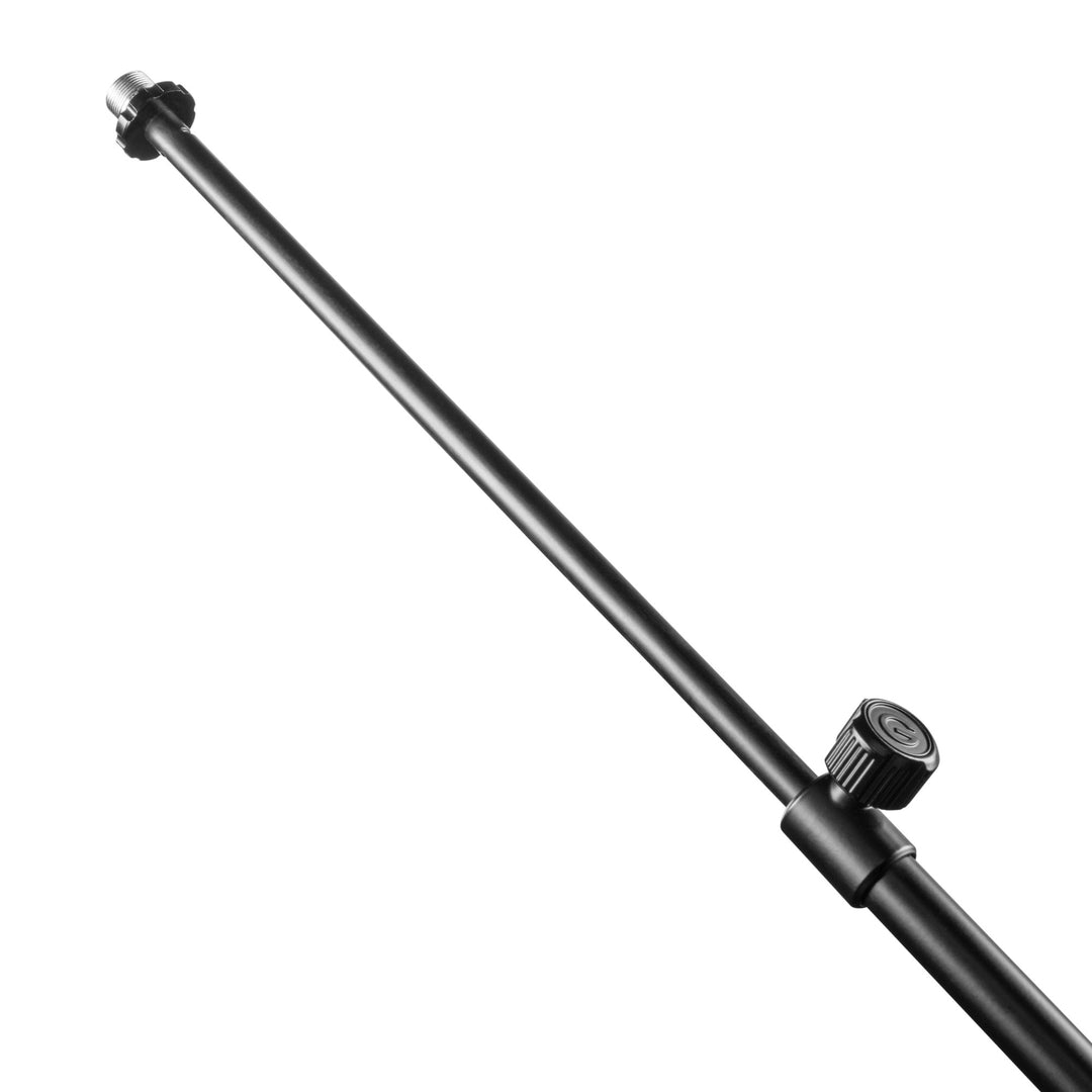 Gravity TMS 2322 – Soporte de micrófono de la serie Touring con base redonda y ajuste de 2 puntos, brazo telescópico