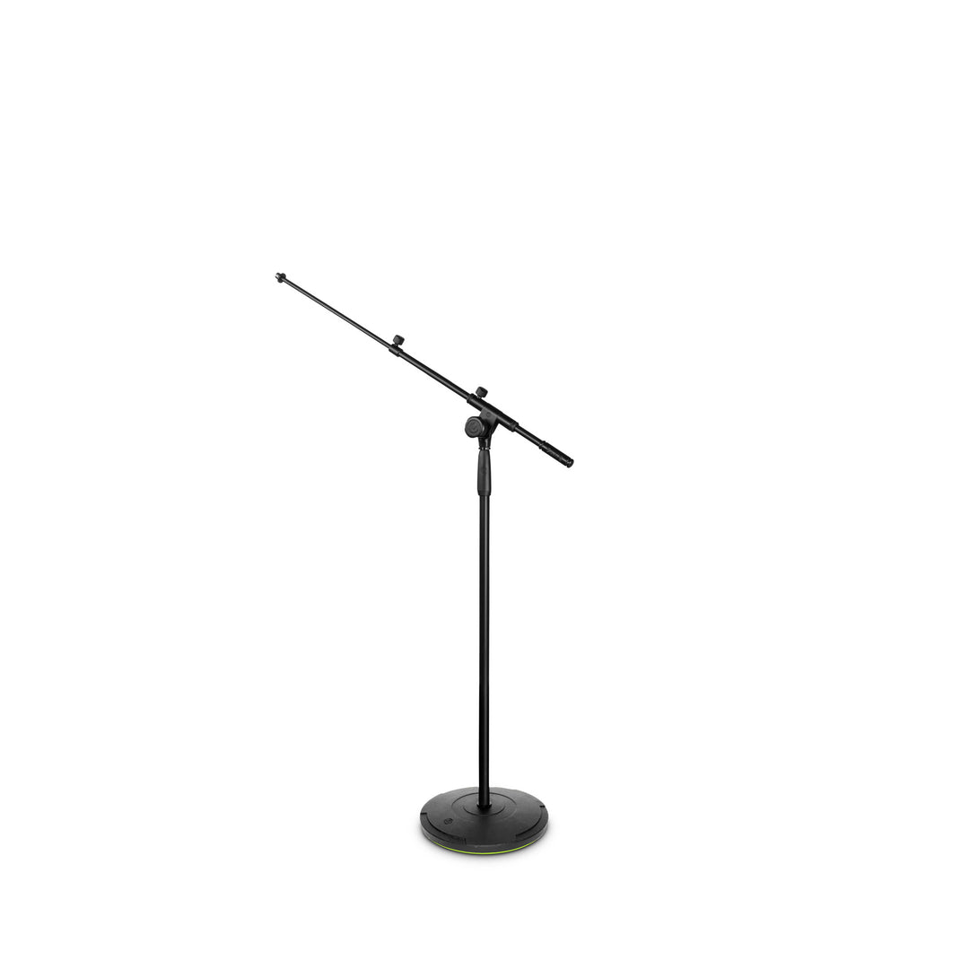 Gravity TMS 2322 – Soporte de micrófono de la serie Touring con base redonda y ajuste de 2 puntos, brazo telescópico