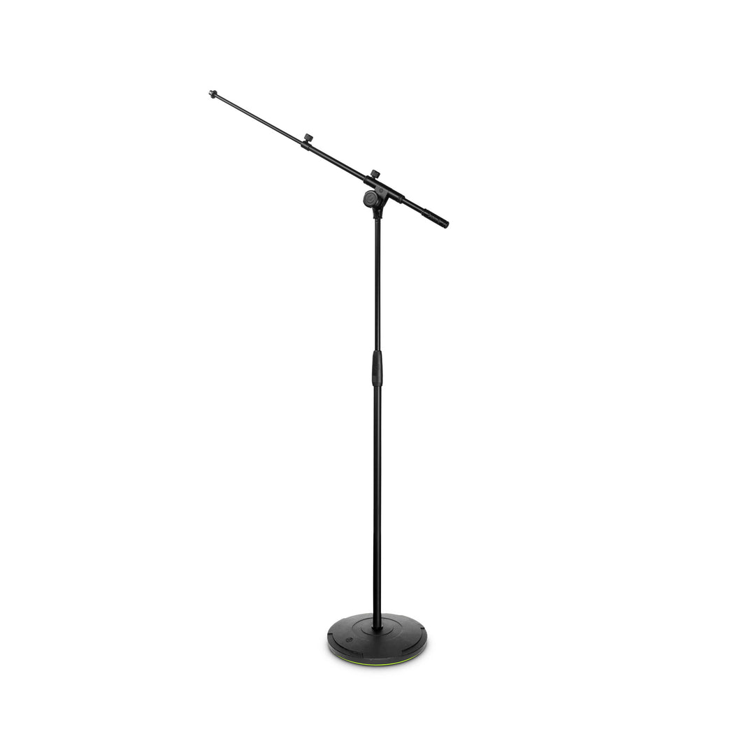 Gravity TMS 2322 – Soporte de micrófono de la serie Touring con base redonda y ajuste de 2 puntos, brazo telescópico