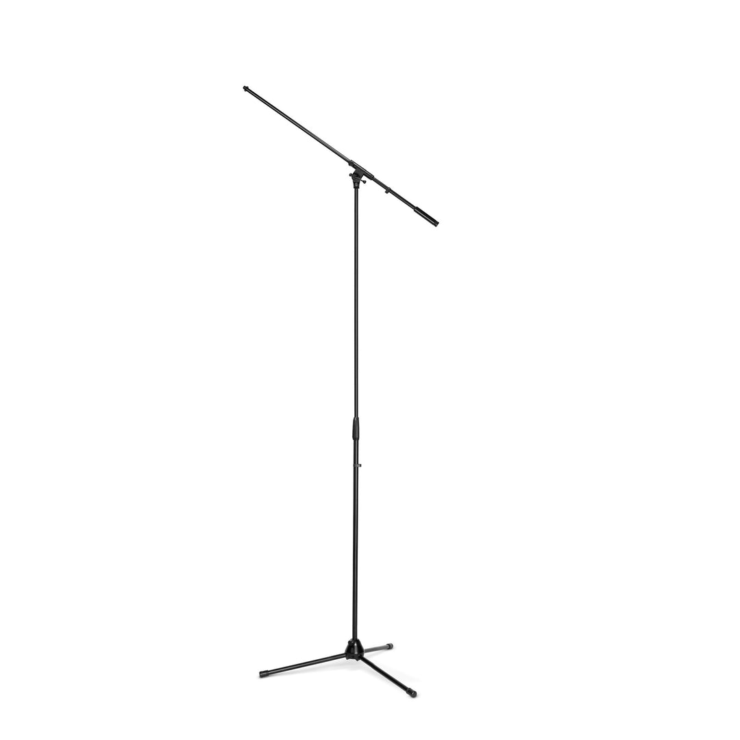 Gravity TMS 4321 OH B - Stand de Micrófonos Overhead para uso en giras, con trípode plegable extraancho y brazo de pértiga extralargo