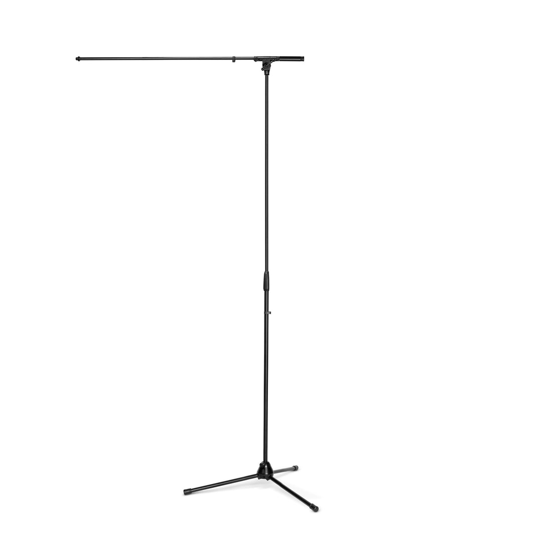 Gravity TMS 4321 OH B - Stand de Micrófonos Overhead para uso en giras, con trípode plegable extraancho y brazo de pértiga extralargo