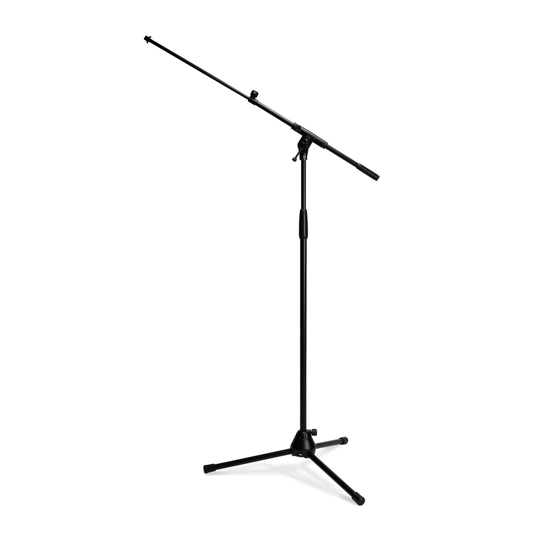 Gravity TMS 4332 B - Touring Series soporte de micrófono con base trípode plegable y brazo boom telescópico con ajuste de 2 puntos, negro