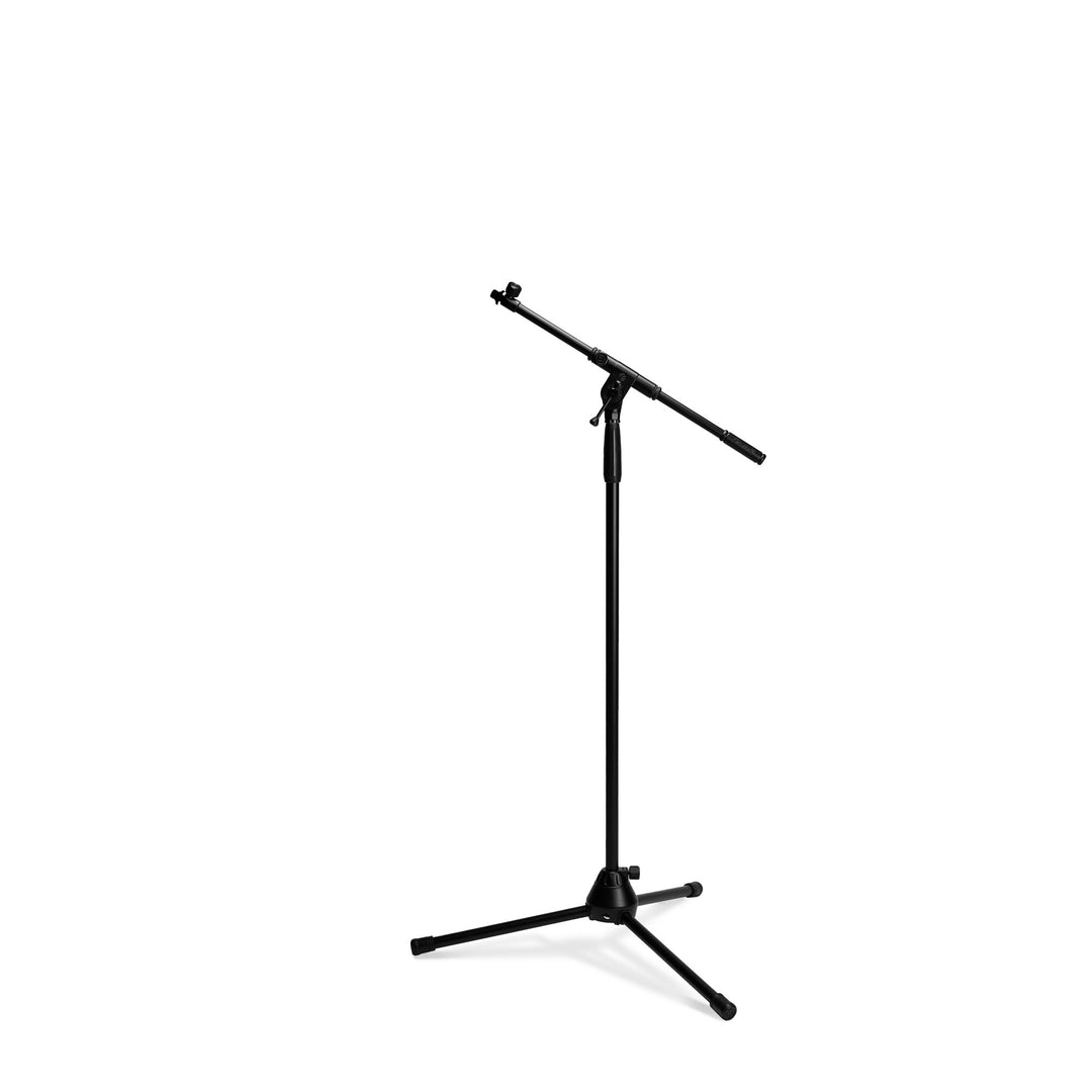 Gravity TMS 4332 B - Touring Series soporte de micrófono con base trípode plegable y brazo boom telescópico con ajuste de 2 puntos, negro