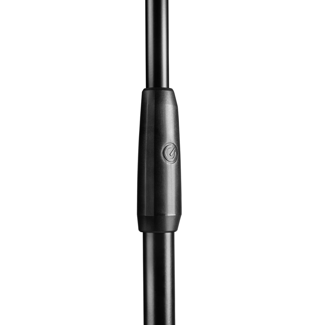 Gravity TMS 4332 B - Touring Series soporte de micrófono con base trípode plegable y brazo boom telescópico con ajuste de 2 puntos, negro