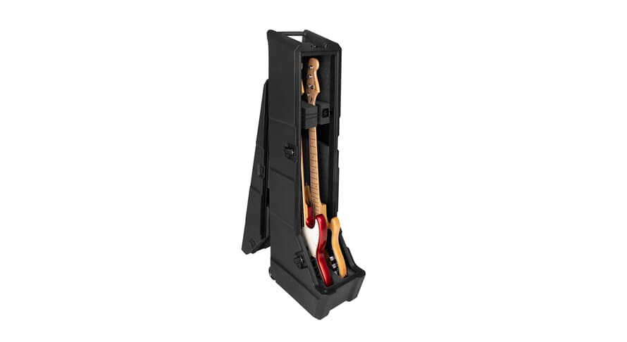 Gator GTR-MINIVAULT-B2 case y soporte para 2 bajos eléctricos