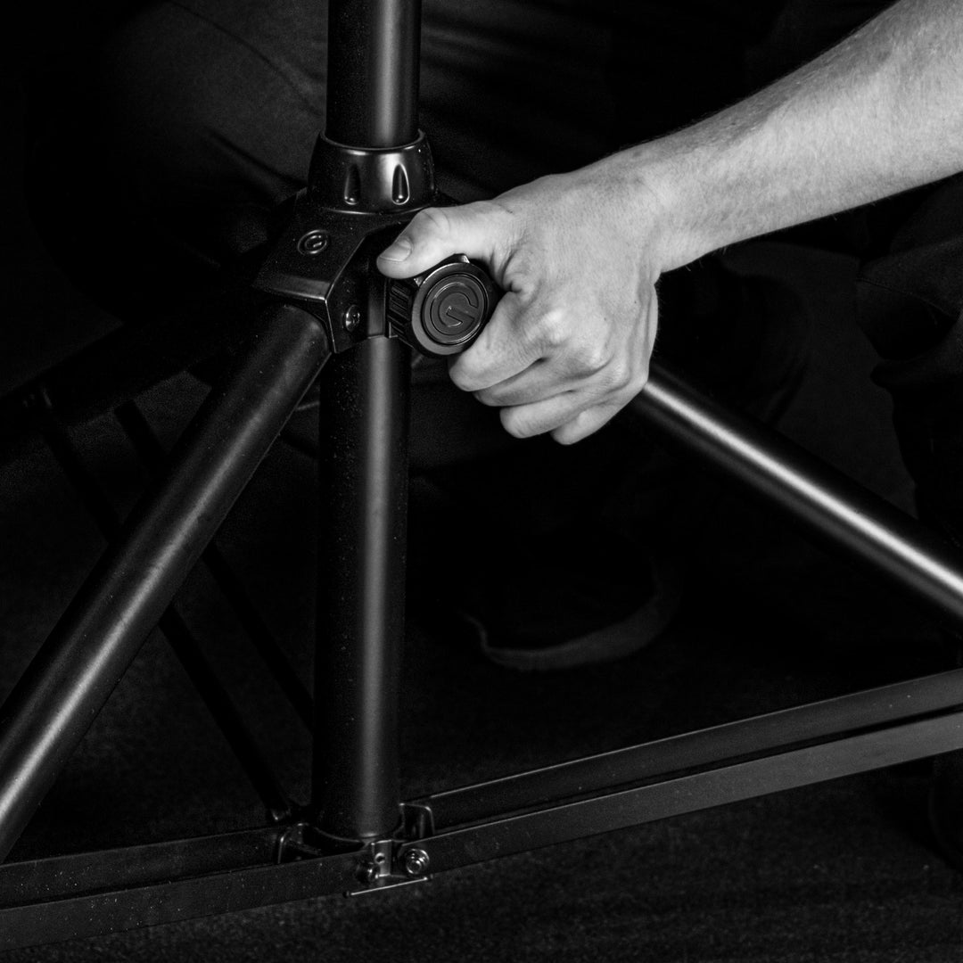 Gravity TSP 5212 LB - Soporte de altavoz de acero de la serie Touring con perno de bloqueo automático