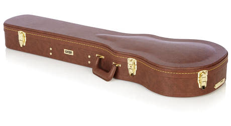 Gator GW-LP-BROWN estuche de madera para Les Paul, marrón
