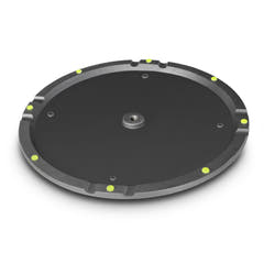Gravity WB 123 B - Base redonda de hierro fundido para barras M20