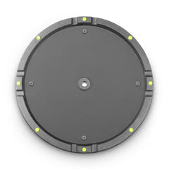 Gravity WB 123 B - Base redonda de hierro fundido para barras M20