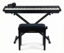 Grooveland P450 Piano digital (Negro) – Paquete completo