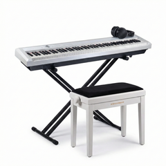 Grooveland P450 Piano digital (Blanco) – Paquete completo