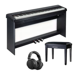 Grooveland P450 Paquete completo de piano (Negro)