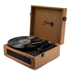 Studio 57 Groovy Tocadiscos con soporte para LP (Earth)