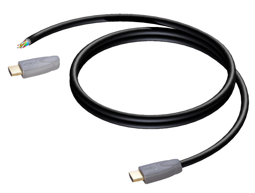 ProCab HDMI kabel, 1 ende u/stik 8 meter