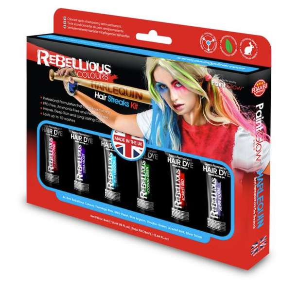 Set de tinte para cabello semipermanente Harley Quin