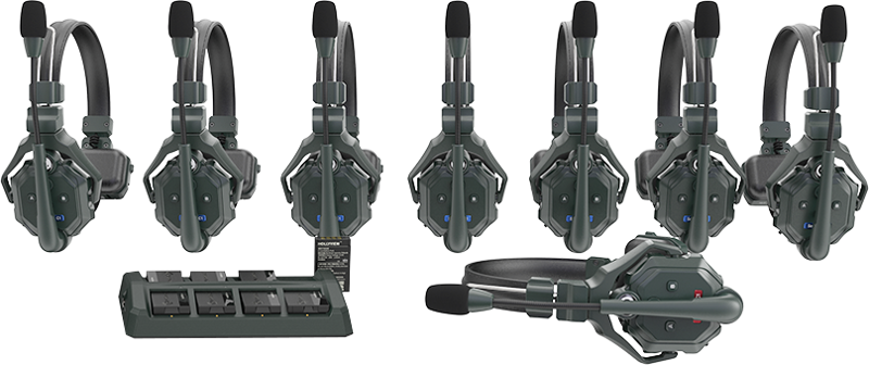 Hollyland Solidcom C1 Sistema de Intercomunicador Inalámbrico Full Duplex con 8 headsets