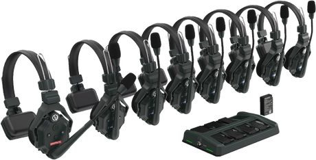 Hollyland Solidcom C1 Sistema de Intercomunicador Inalámbrico Full Duplex con 8 headsets