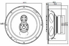 BLAUPUNKT ICx 663 Altavoces de Coche de 3 vías (17 cm, 6,5")