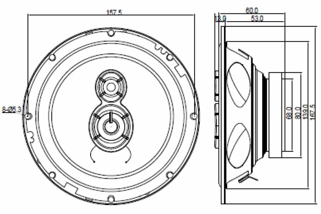 BLAUPUNKT ICx 663 Altavoces de Coche de 3 vías (17 cm, 6,5")