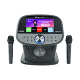 Sistema de karaoke con 2 micrófonos (Negro)
