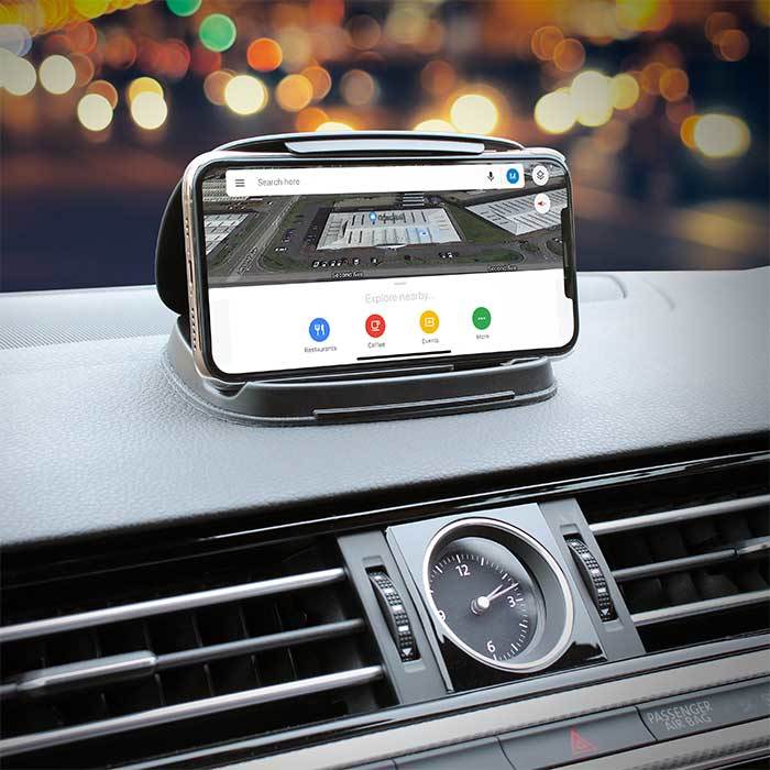 Universal phone holder for dashboard