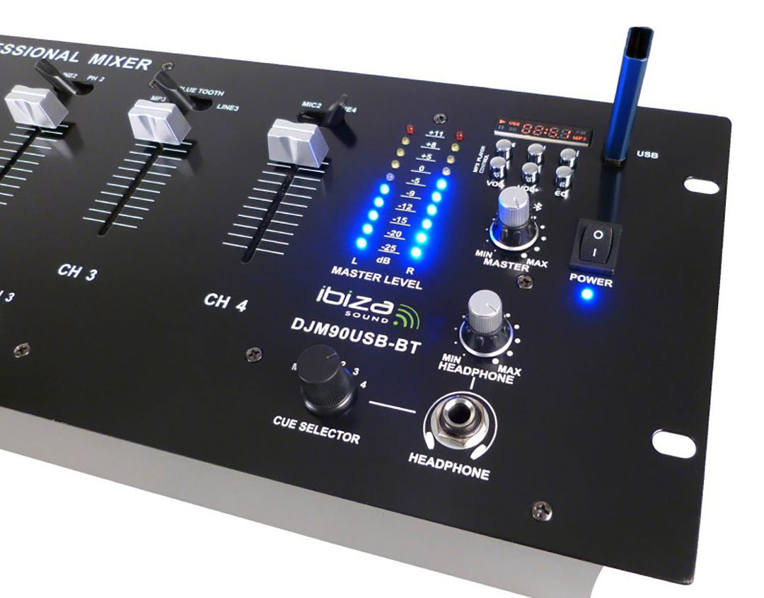 Ibiza DJM90 USB-BT Mezclador