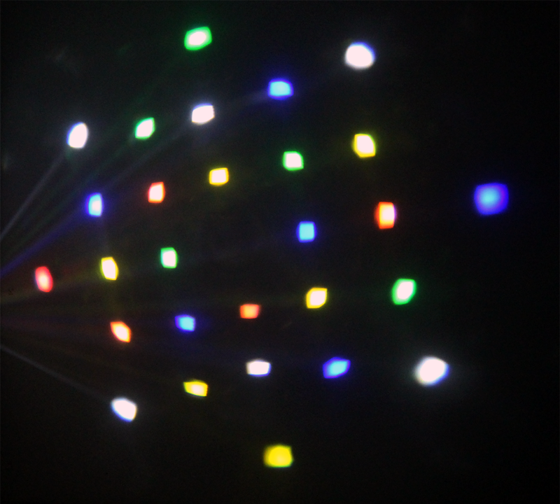 Ibiza 2-i-1 Discolys blanco LED