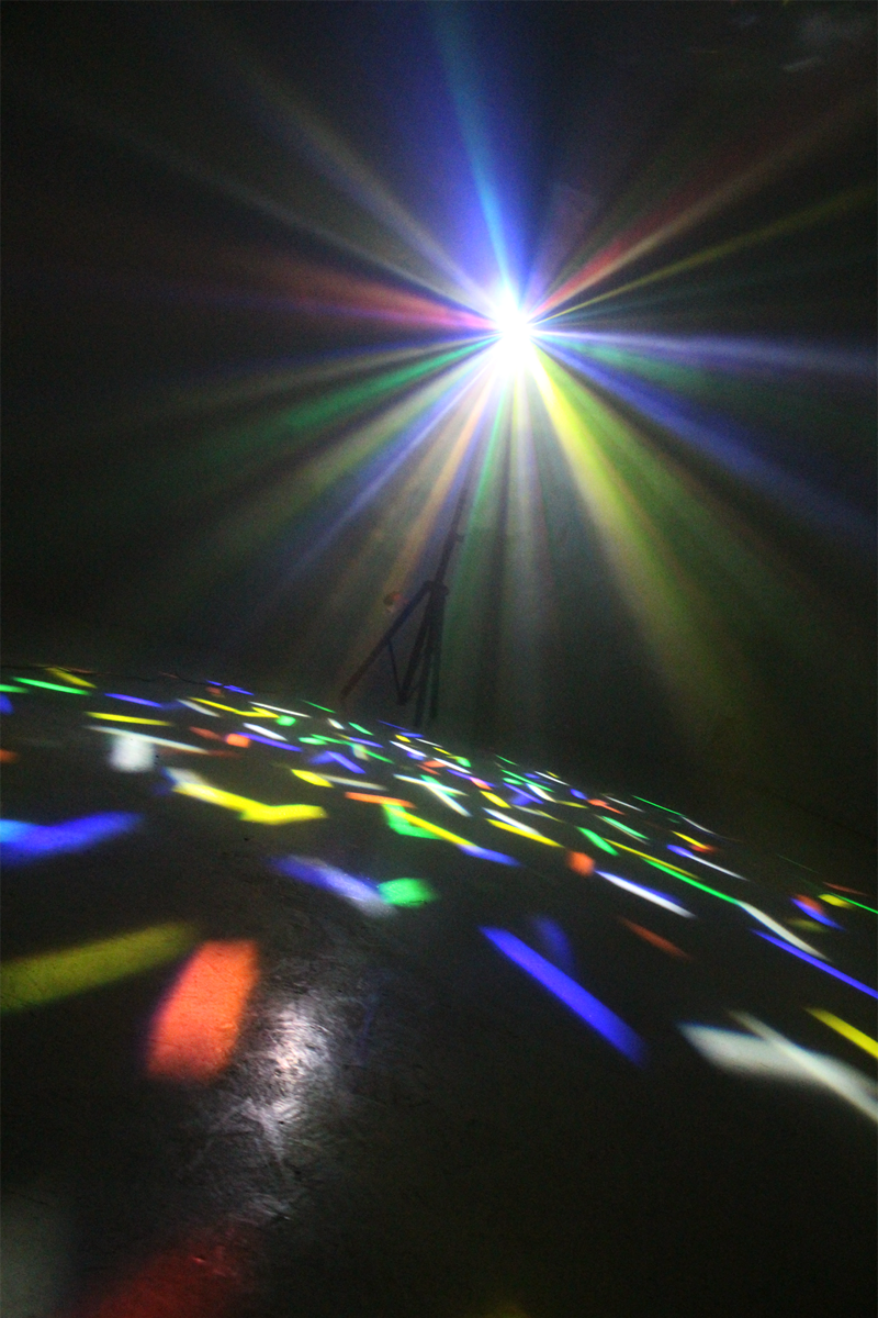 Ibiza 2-i-1 Discolys blanco LED