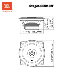JBL Stage1 Gen2 52F 5,25" altavoces coaxiales para coche
