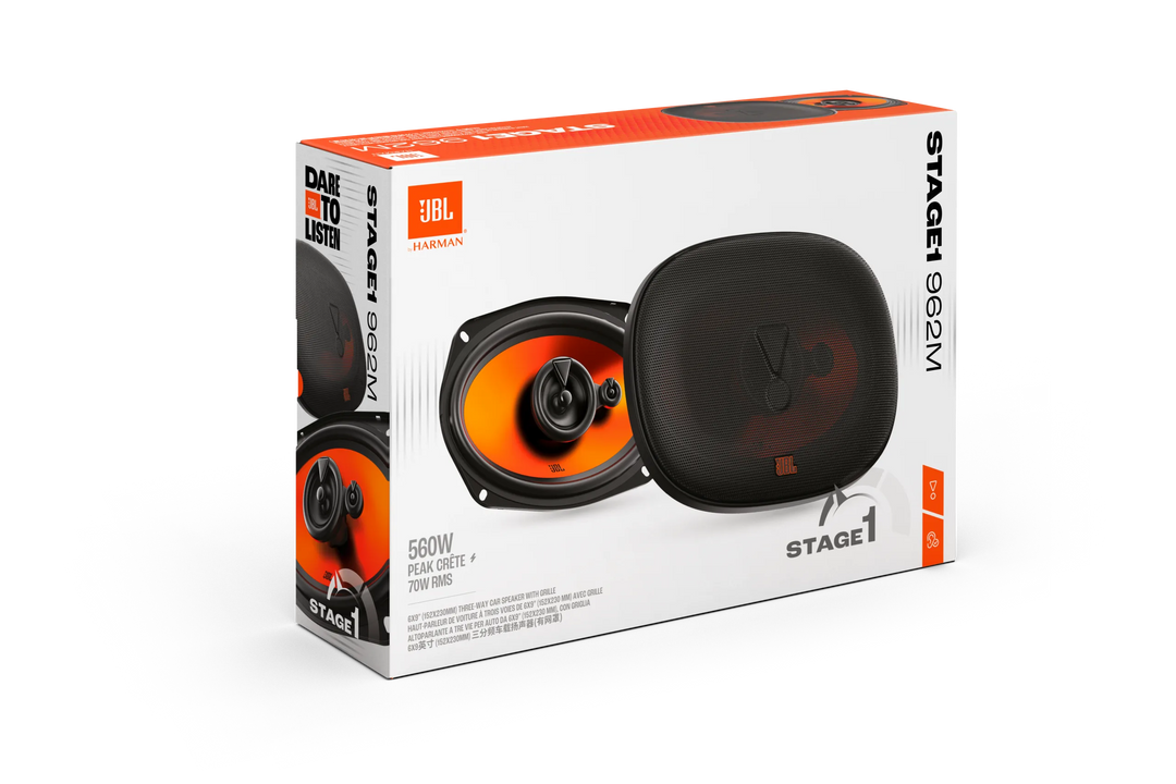 Altavoces de coche JBL Stage1 Gen2 962M de 6x9", 3 vías