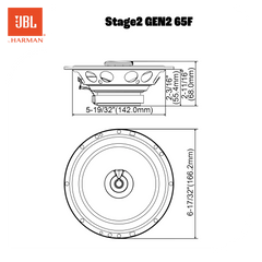 JBL Stage2 Gen2 65F 6,5" altavoces coaxiales para coche